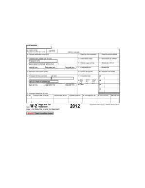 Form W-2 Wage and Tax Statement