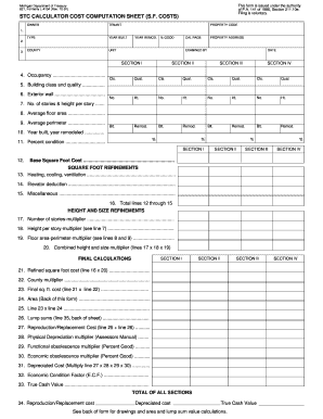 2021 capital loss carryover worksheet - Form 621 L-4104 STC Calculator Cost Computation Sheet STC Calculator Cost Computation Sheet SF Costs