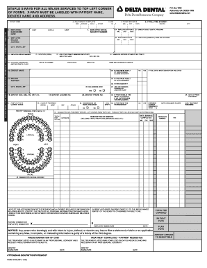 Delta Dental Claim Form