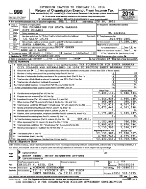 Form 990 2014