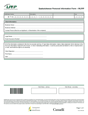 Saskatchewan Livestock Price Insurance Form