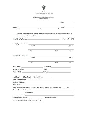 Patient Registration and Medical History Form