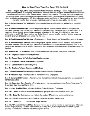 2010 Form W-2 Guide