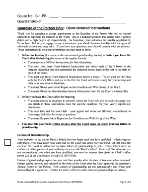 Cause No C-1-PB - - Guardianship of