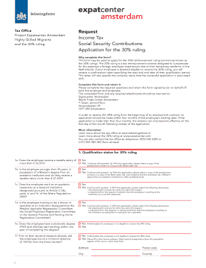 30% Ruling Application Form