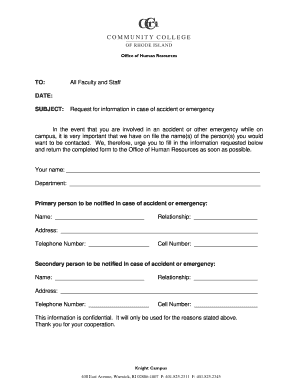 Emergency Contact Form