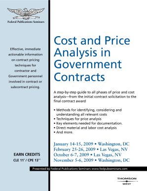 cost analysis government contracts