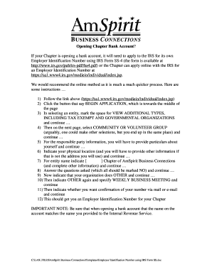 IRS Form SS-4 Application Guide
