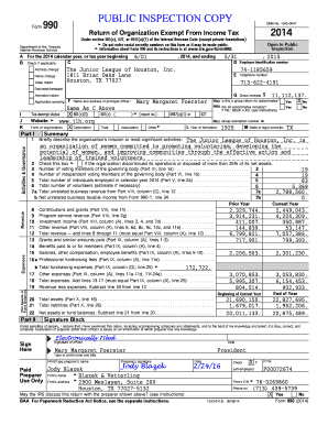 Form 990 2014