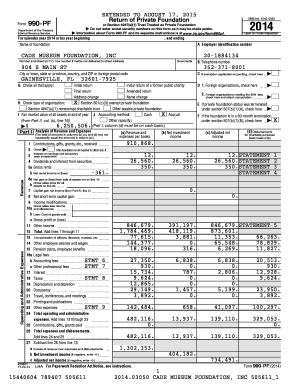 Form 990-PF 2014