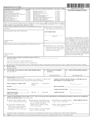 US Bankruptcy Proof of Claim Form