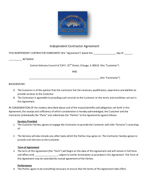 Independent Contractor Agreement