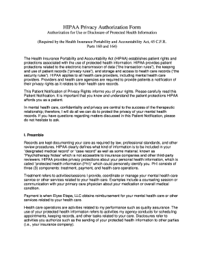 HIPAA Privacy Authorization Form
