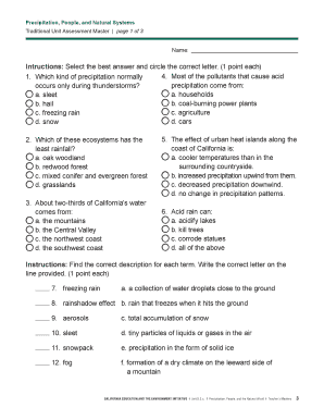 California Education and the Environment Initiative Teacher's Masters