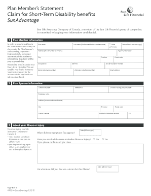 Short-Term Disability Claim Package