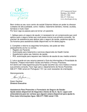 Formulário de Registro do Paciente