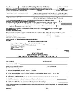 IRS Form W-4 Employee Withholding Certificate