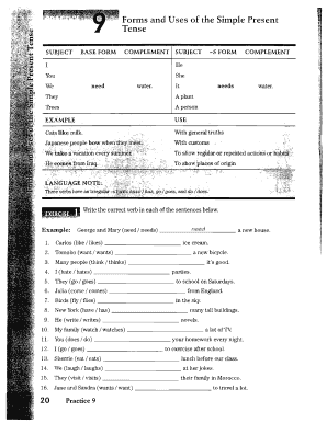 Simple Present Tense Worksheet