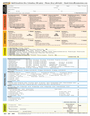 High School Graduation Package Order Form