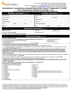 Prior Authorization Request Form