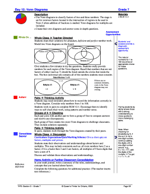 Venn Diagrams Worksheet