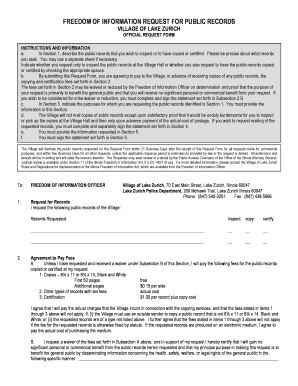 Freedom of Information Request Form