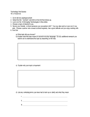 Technology and Society Research Assignment