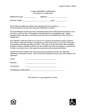Lease Agreement Addendum