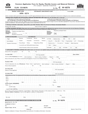 Tata Mutual Fund Application Form