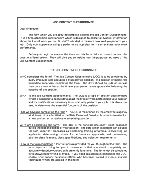 Job Content Questionnaire