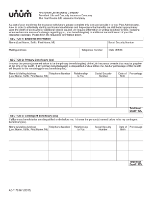 Term Life Insurance Enrollment Form