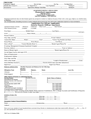 Apartment Rental Application
