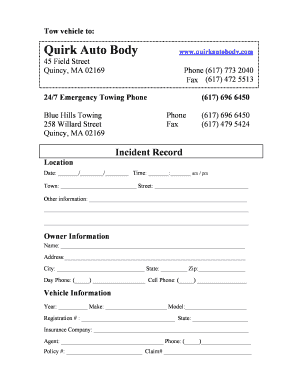 Massachusetts Motor Vehicle Crash Operator Report