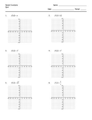 Parent Functions Quiz Template