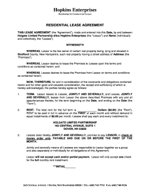 Residential Lease Agreement