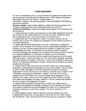 Lease Agreement