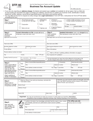 New York State Business Tax Account Update Form