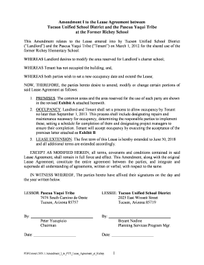 Parking Lease Agreement between - Tucson Unified School - tusd1