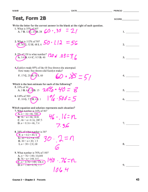 Test Form 2B