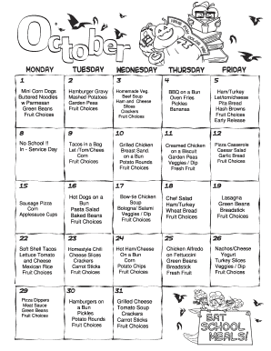 National School Lunch Week Matching Activity