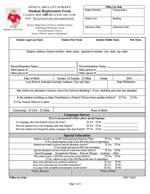 Student Registration Form