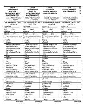 Guru Jambheshwar University Fee Payment Receipt