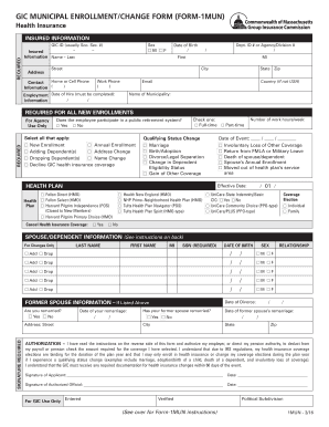 GIC Municipal Enrollment/Change Form