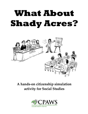 What About Shady Acres?. Shady Acres - main document
