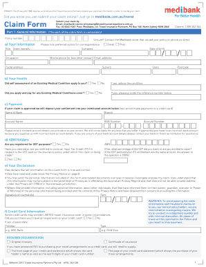Travel Insurance Claim Form