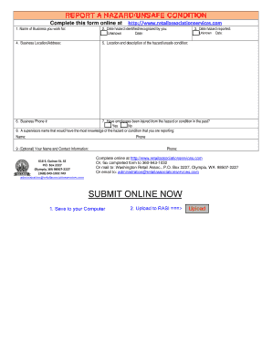 Hazard Report Form