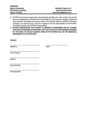 Assignment of Benefits and Payment Agreement