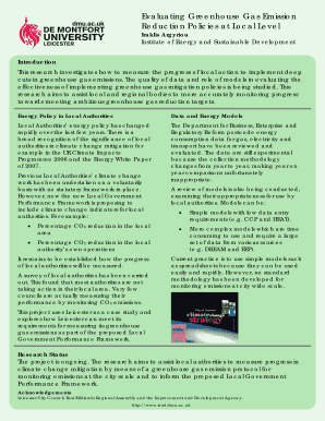 Evaluating Greenhouse Gas Emission Reduction Policies at - iesd dmu ac