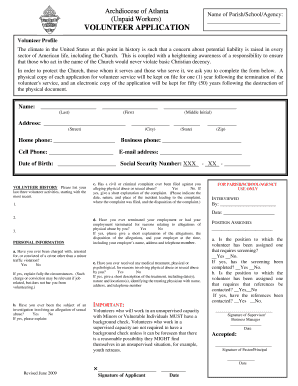 Volunteer Application