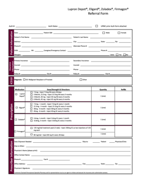 Lupron Depot Referral Form